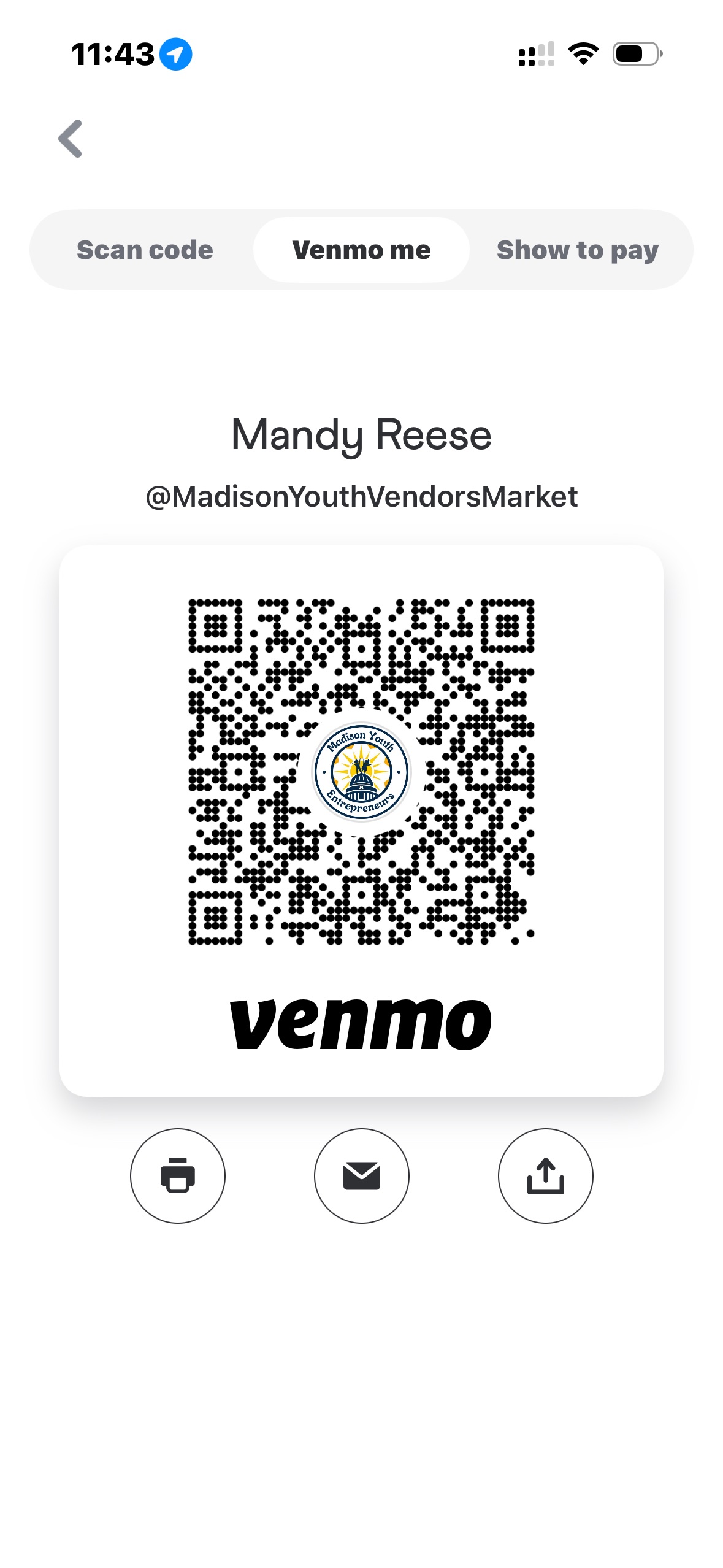 Venmo QR Code